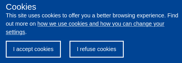 An example of a valid cookie consent banner An example of a valid cookie consent banner
